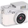 Plyisty Vintage Mini Keychain Camera, 20 MP 1080p Retro Piccola Videocamera Video, con Schermo da 0,96 Pollici, Flash LED, Batteria da 180 MAh (WHITE)