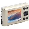 Qcwwy Mini Videocamera Digitale HD con Zoom 16X per Esterni 720P 30FPS Sensore Superiore Foto da 16 MP Videocamera Facile da Usare per gli Appassionati di attività All'aperto (GOLD)