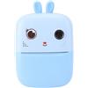 Tbest Piccola Fotocamera di Stampa 1080p 80MP Micro Portatile 2 Telecamere Stampa di Foto Bianche Istantanea per Studenti e Creativi (BLUE)