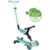 GLOBBER Monopattino luminoso pieghevole Globber GO-UP ACTIVE LIGHTS 360° con sedile per bambini