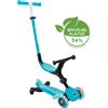 GLOBBER Monopattino luminoso pieghevole Globber GO-UP ACTIVE LIGHTS 360° con sedile per bambini