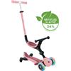 GLOBBER Monopattino luminoso pieghevole Globber GO-UP ACTIVE LIGHTS 360° con sedile per bambini