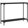 vidaXL Tavolino Consolle Nero 101x30,5x75 cm in Legno Multistrato