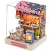 Casa delle bambole in miniatura in legno fai-da-te Modello di casa delle