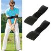 QeeHeng Golf Training Ausiliario Swing Arm Belt, 2PCS Golf Swing Correzione della Postura Correzione della Cintura Correzione della Memoria Muscolare Forma