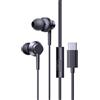 Baseus Encok CZ11 - Cuffie con cavo USB C con microfono, per iPhone 15 Pro Max, iPad Pro/Air, MacBook Pro/Air, Samsung S24 Ultra e altri, colore: nero