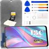 SRJTEK Per Xiaomi Redmi 13C Schermo di Ricambio Per Xiaomi Poco C65 Display LCD 23100RN82L 23106RN0DA 23108RN04Y Digitizer Touch Screen Assembly Kit di Riparazione (senza Telaio, Nero)