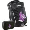 Franco Panini. Schoolpack Zaino Scuola Compatibile con Fortnite Lama Organizzato 3 Zip + Astuccio Completo