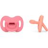 Suavinex, Ciuccio Colour Essence in SIlicone, 0-6 mesi, 2 pezzi, Rosa