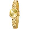 BERNY Orologio da Donna Quadrato Irregolare Quadrante Oro Quartzo Resistente all'Acqua Bracciale