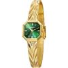 BERNY Orologio da Donna Quadrato Irregolare Quadrante Oro Quartzo Resistente all'Acqua Bracciale