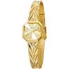 BERNY Orologio da Donna Quadrato Irregolare Quadrante Oro Quartzo Resistente all'Acqua Bracciale
