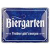 Nostalgic-Art Retro Blechschild Birreria all'aperto - Idea Regalo per Gli Appassionati di Birra, in Metallo, Design Vintage con Scritta, 15 x 20 cm