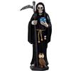 DRW Statuina Santa Morte Verde Resina Dipinta a Mano 15 cm (Nero)