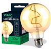 V-TAC Lampadina LED Filamento Vintage Ambrato - Globe G95 - E27-4W (Equivalenti a 30W) - 350 Lumen - Lampadine Retrò - Massima Efficienza e Risparmio Energetico - 2200K Bianca Calda