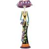 Inmaculada Romero IR Catrina Figura 34 cm. Immagine Viola Dettagli Fiori Cappello Resina Colore