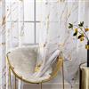 Lavyhuno Gold White Marble Sheer Curtains 2 Panels for Bedroom Living Room, Metallic Golden 84 Inch Length, Rod Pocket Privacy Sparkle Glitter for Holiday Decor Window Treatments, 52 X 84