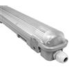 Velamp TNE118 Plafoniera stagna IP65 60 cm con tubo T8 LED, luce neutra