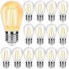 Caldarax 15 Pezzi Lampadine di Ricambio S14 E27 LED 2W, Equivalente Incandescenza 20W, Bianca Calda 2700K, 160LM, Impermeabili IP44, Non Dimmerabile, per Stringa Luminose Illuminazione Interna ed Esterna