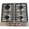Lar.el Piano cottura LAREL P848X 4 fuochi gas METANO o GPL incasso INOX valvolato acc. elettronica