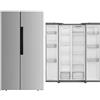GRF SB831BF - Frigorifero Americano da 436 Litri, Classe energetica A+, colore Silver
