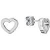 Tommy Hilfiger Jewelry Orecchini a Perno da Donna in Acciaio Inossidabile a Forma di Cuore - 2780971