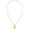 Tommy Hilfiger Jewelry Collana con Pendente da Uomo in Oro Giallo con una Placca Incisa - 2790628