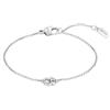 BOSS Jewelry Braccialetto da Donna Collezione DOUBLE B PETIT in Acciaio Inox con un Charm Doppio B - 1580748, Argento, Braccialetto