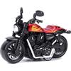 Zerodis Giocattolo per Moto in Lega Modello di Motocicletta ad Alta Simulazione Giocattolo per Veicoli a Trazione Posteriore per Bambini Set Giocattolo Intellettuale(Rosso)