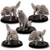 Forged Terrain Fantasy Wolves - Set di 5 miniatures per giochi di ruolo da tavolo, modelli animali 28 mm, DnD, Pathfinder, wargames