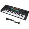Wakects Tastiera Elettronica 37 Tasti, Pianola Multifunzione con Microfono, Pianoforte per Bambini Principianti, Nero