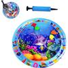 Generico Tappetino da gioco per gatti con sensore d'acqua spesso, tappetino rinfrescante per cani e gatti, letto ad acqua in PVC morbido e fresco, tappetino interattivo per interni (K)