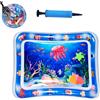Generico Tappetino da gioco per gatti con sensore d'acqua spesso, tappetino rinfrescante per cani e gatti, letto ad acqua in PVC morbido e fresco, tappetino interattivo per interni (I)