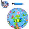 Generico Tappetino da gioco per gatti con sensore d'acqua spesso, tappetino rinfrescante per cani e gatti, letto ad acqua in PVC morbido e fresco, tappetino interattivo per interni (F)