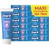 Oral-b Dentifricio Pro-expert Sbiancante Delicato 12x75ml, Formato Convenienza, Dentifricio Sbiancante Denti, Clinicamente Provato, Pulizia Denti Efficace, Alito Fresco Sapore Menta Piperita