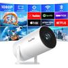 XuanPad [Netflix Ufficiale e Messa a Fuoco Motorizzata] XuanPad Proiettore, Videoproiettore con Bluetooth e Wifi, Supporta 1080P, Correzione Trapezoidale Automatica, Design Antipolvere e Dissipazione Termica