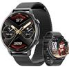 Hwagol Smartwatch Uomo Donna con Effettua/Risposta Chiamate, Round Waterproof Fitness Tracker 140+ Modalità Sportive Orologio Smart Watch con Contapassi/Cardiofrequenzimetro/SpO2 per Android iOS