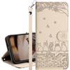 IMEIKONST Cover per Samsung Galaxy S24 FE, Cover a Libro Custodia in Pelle PU con Silicone TPU, Antiurto Flip Caso Portafoglio Supporto Stand Cover per Samsung S24 FE. Cats Apricot RXM