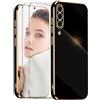 ATISIJIE Cover per Samsung Galaxy A30S / A50S /A50,con 2 Vetro Temperato,Telaio Elettrolitico Custodia Protettiva in Morbido Silicone TPU Cover per Samsung Galaxy A30S / A50S /A50-nero