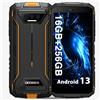 DOOGEE S41 MAX (2024) Rugged Smartphone 16GB+256GB /1TB, Smartphone Rugged Android 13, Batteria 6300mAh, 5,5''HD+ Telefono Indistruttibile, Fotocamera 13MP+8MP, IP68/69K/Dual SIM/NFC/OTG/GPS Arancio