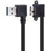 YAODHAOD Cavo ad angolo retto da USB A 3.0 a Micro 3.0, 20 cm da USB A maschio a Micro B 3.0 maschio con foro per vite cavo Micro B per hard disk esterni portatili, elementi WD, espansione Seagate ecc