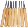 Marhynchus Scalpelli per Legno, 8 Pezzi Scalpelli per Legno HHS Set di Strumenti per Troncatura Kit di Utensili per Tornio per Legno Lavorazione del Legno Taglio Intaglio Modellazione,