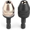 YDuupxe 1/4 Pollici 6,35 Mm Punta Trapano Senza Chiave Mandrino Adattatore con Codolo Esagonale Convertitore Cambia Cacciavite in Trapani Strumenti Hardware Industriali Utilizzati per
