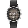 Calvin Klein Orologio Analogico Multifunzione al Quarzo da Uomo Collezione GAUGE con Cinturino in Pelle Nero - 25200496