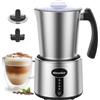 Morpilot Montalatte Elettrico Milk Frother in Acciaio Inossidabile 4 in 1 Funzione Capacità Massima 230ml Cappuccino o 500 ml Latte Caldo