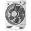 Orbegozo BF 0138 - Ventilatore da pavimento a 6 pale, griglia di protezione girevole bidirezionale, 3 velocità di ventilazione, diffusore girevole, timer 60 minuti, potenza 40 W