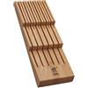 Zwilling Ceppo portacoltelli a 12 scomparti, in legno di faggio | Può contenere fino a 12 coltelli. 6 lame fino a 12,7 cm e 6 lame fino a 25,4 cm. Dimensioni: 15,6 x 40,6 x 4,8 cm.