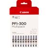 Canon Multipack Nero / ciano / magenta / giallo / ciano / magenta / Rosso / Grigio / Trasparente PFI300 10color 4192C008