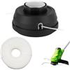 SilverChry Alluminio Testa Decespugliatore, con Filettatura Sinistra M10, Testa Filettata Easy Load & Go Adatta Tosaerba Nylon 2,4mm 30m (Colore Della Corda Casuale), Testina Falciante (Cuscinetto)
