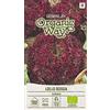 Organic Way | SALAT LOLLO ROSSA Semi | Semi di ortaggi | Semi di piante | Semi di insalata | Semi da giardino | 1 pacchetto